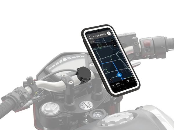 Soporte de teléfono para manillar de moto