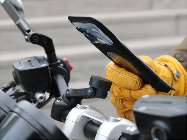 Soporte de teléfono para manillar de moto PRO BOOST