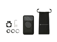 Contenido del paquete: bolsa de transporte, bolsa con ventana para cámara, herramientas de montaje y adaptadores, soporte para bicicleta profesional