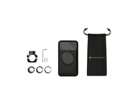 Contenido del paquete: montura PRO, bolsa de apertura para cámara, adaptadores, llaves Allen, tornillos y un estuche de almacenamiento.