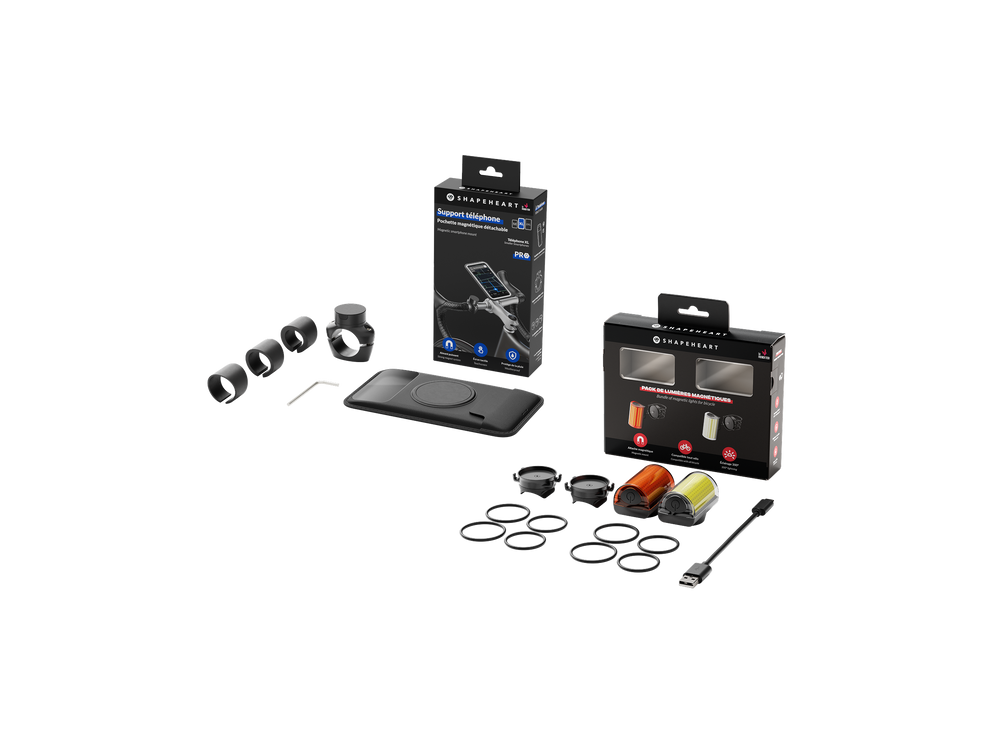 Kit para bicicleta (soporte + luces)