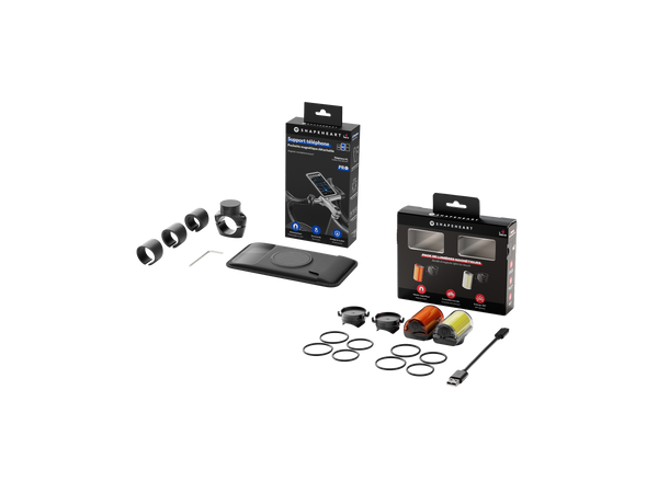 Kit para bicicleta (soporte + luces)