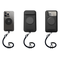 Compatibilidad del cordón de seguridad Shapeheart con placa metálica, funda clásica y funda para cámara