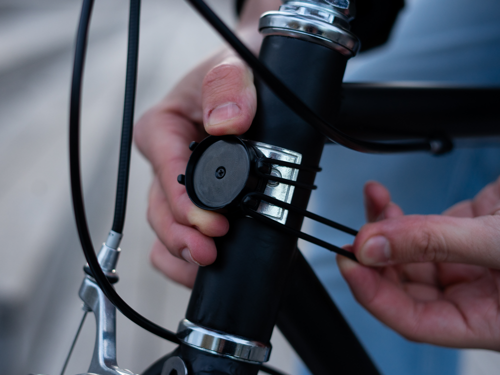 Accesorio de luz elástico Shapeheart para horquillas de bicicleta, instalación rápida y segura