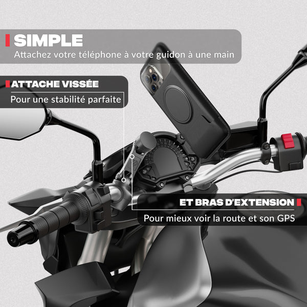 Soporte de teléfono moto PRO BOOST