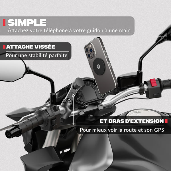 Soporte de teléfono moto PRO BOOST
