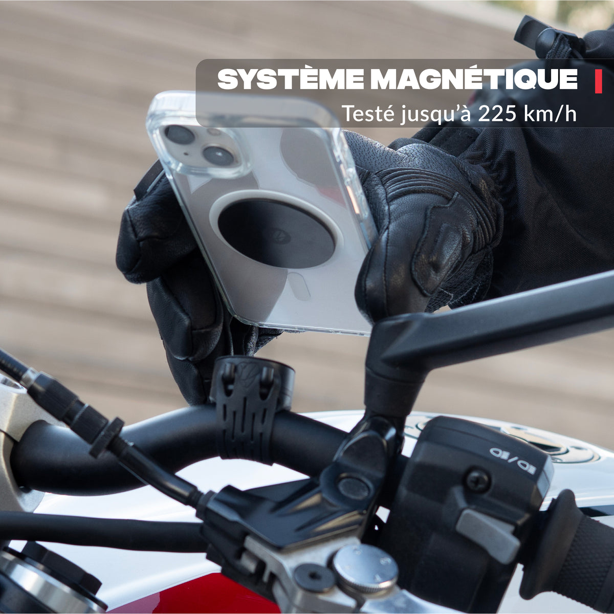 Soporte de teléfono para moto