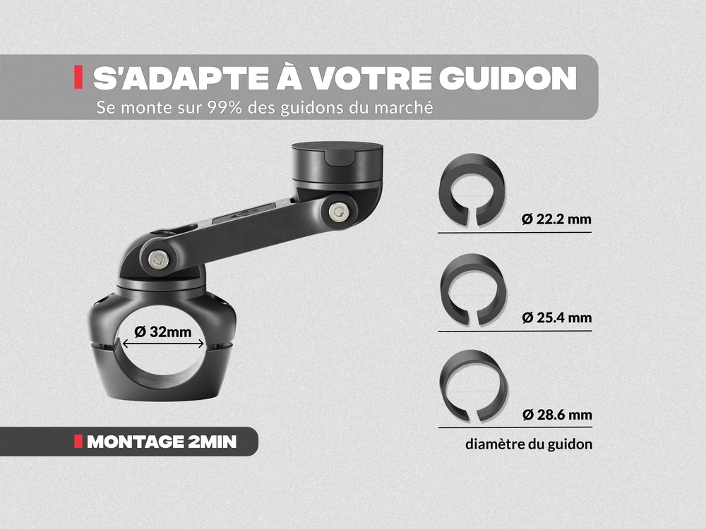 Soporte para teléfono para motocicleta PRO BOOST