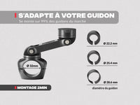 Soporte para teléfono para motocicleta PRO BOOST