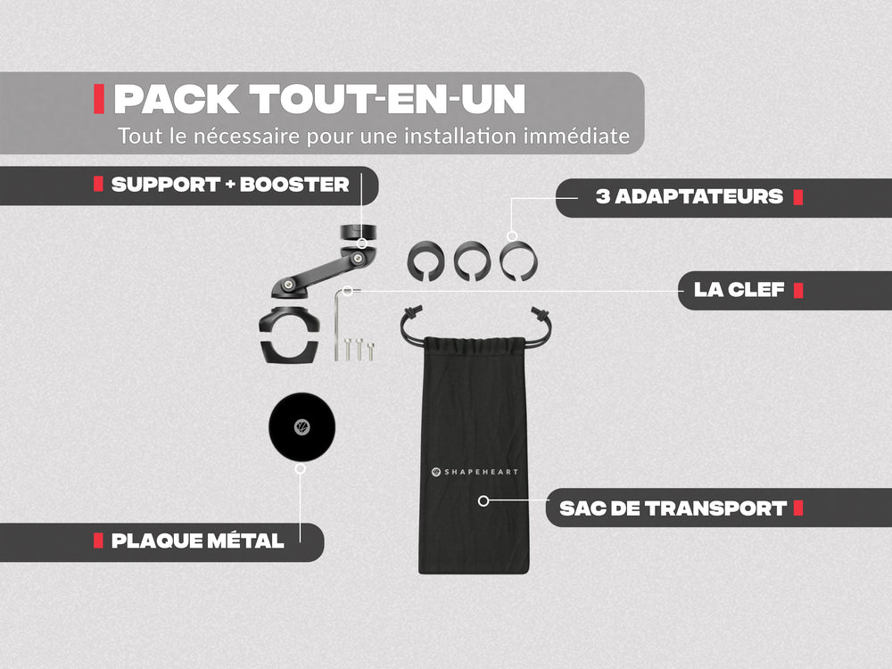 Soporte para teléfono para motocicleta PRO BOOST