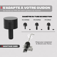 Soporte de teléfono para semimanillar de moto