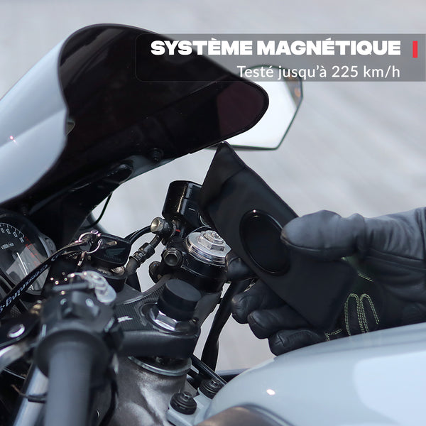 Soporte de teléfono para semimanillar de moto