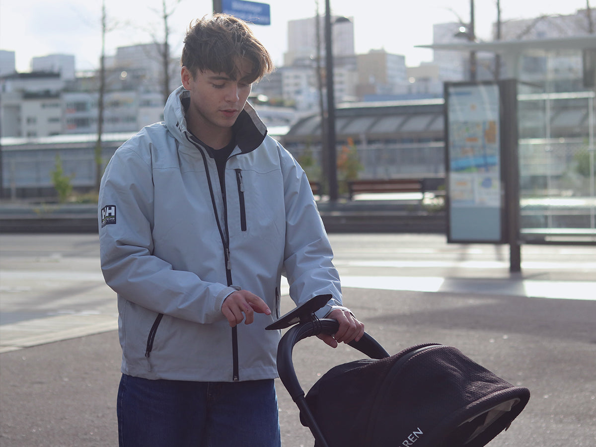 Soporte para teléfono para cochecito